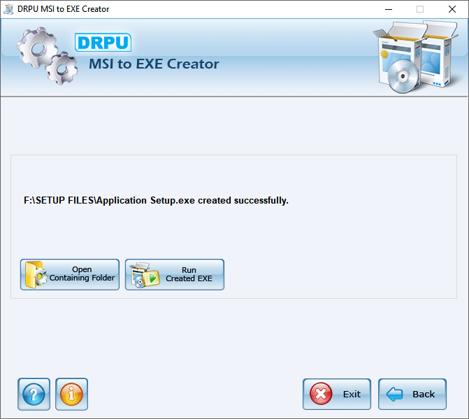 MSI to EXE creator
